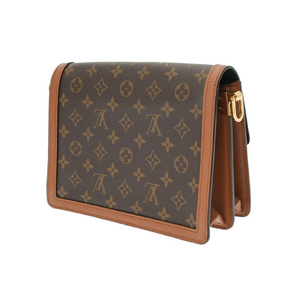 Louis Vuitton Reverse Dauphine MM Brown Shoulder Bag Back - Picture 2 of 15